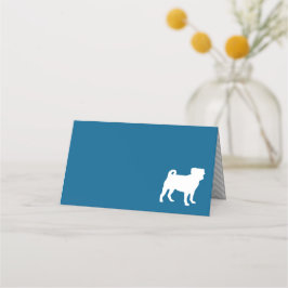 パグシルエットパピーベイビーシャワー プレイスカード