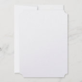 パグシルエット結婚式の保存日付招待状 セーブザデート (裏面)