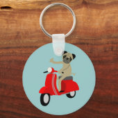 パグスクーター キーホルダー (正面)