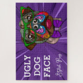 パグスタイリッシュ醜い犬の顔1000ピース ジグソーパズル (縦)