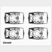 パグステッカー 長方形シール (シート)