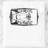 パグステッカー 長方形シール (バッグ)