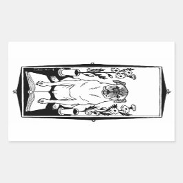 パグステッカー 長方形シール