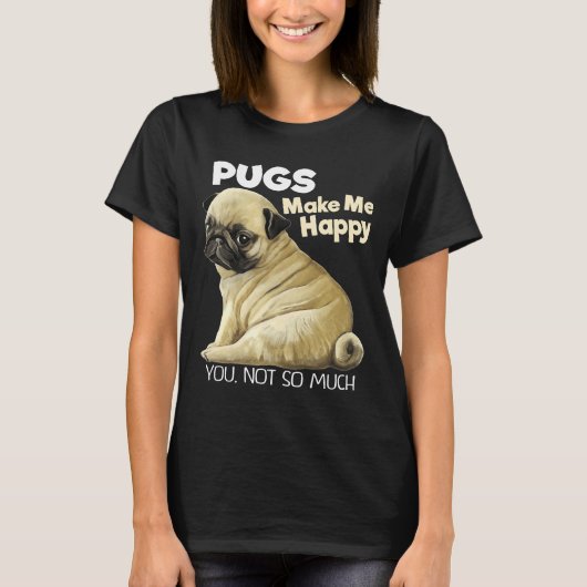 パグセーターおもしろいパグクラシックギフト657 Tシャツ (正面)