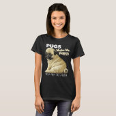 パグセーターおもしろいパグクラシックギフト657 Tシャツ (正面フル)