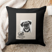 パグダシュンドドッグウェアメガネ装飾用クッション クッション (ブランケット)