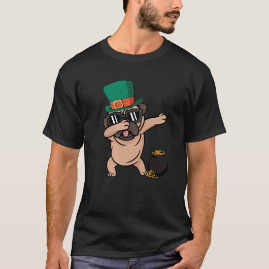 パグダビングドッグおもしろいSt patricks dayパグドッグ – Do Tシャツ (正面)
