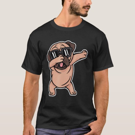 パグダビング犬 Tシャツ (正面)