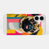 パグデザイン iPhone 16ケース (裏面横)