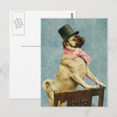 パグドクトファットポストカード ポストカード (正面/裏面)