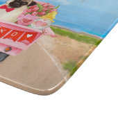 パグドグバレンタインズデイトラックハート カッティングボード (角)