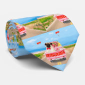 パグドグバレンタインズデイトラックハート ネクタイ (ロール)