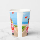 パグドグバレンタインズデイトラックハート 紙コップ (左)