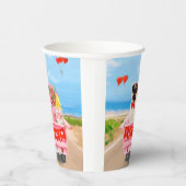 パグドグバレンタインズデイトラックハート 紙コップ (右)