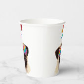 パグドッグとハートバレンタインデー 紙コップ (右)