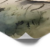 パグドッグアートプリント ポスター (角)