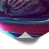 パグドッグアート ポスター (角)