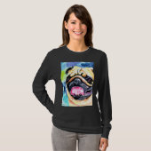 パグドッグアートTシャツ Tシャツ (正面フル)