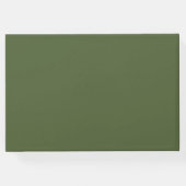 パグドッグウェアグリーンフード付きスウェットシャツ ゲストブック (裏面)