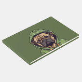 パグドッグウェアグリーンフード付きスウェットシャツ ゲストブック (コーナー)