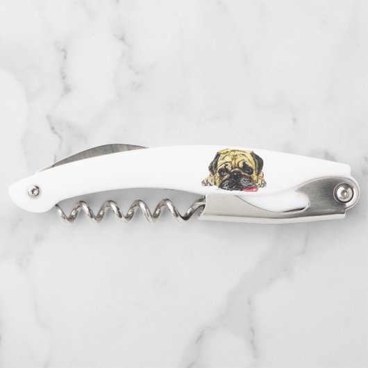 パグドッグウェイターコルクおもしろいレ ソムリエナイフ (裏面)