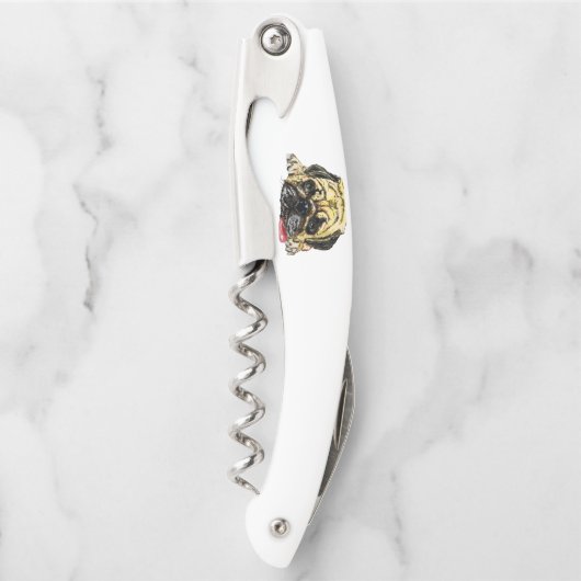 パグドッグウェイターコルクおもしろいレ ソムリエナイフ (正面)