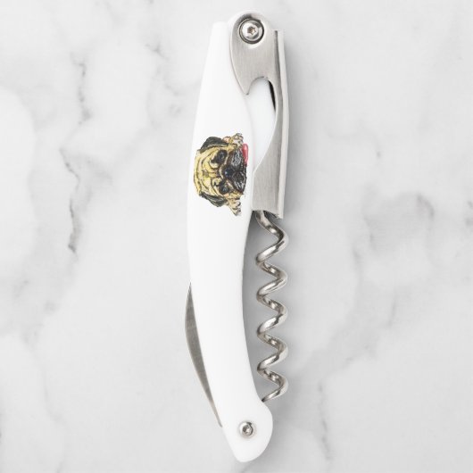 パグドッグウェイターコルクおもしろいレ ソムリエナイフ (裏面)