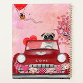 パグドッグカーとハートバレンタイン プランナー手帳 (裏面)