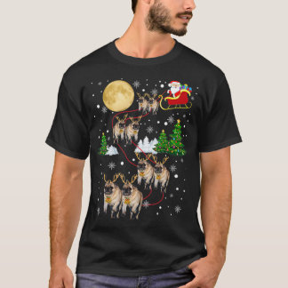 パグドッグズツリークリスマスセータークリスマスペットアニマル Tシャツ