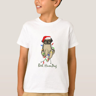 パグドッグバフンプグクリスマスおもしろいの開催 Tシャツ
