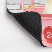 パグドッグバレンタインデーキスをするス マウスパッド (コーナー)