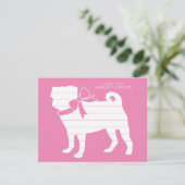 パグドッグパピーサンキューカード サンキューカード (スタンド正面)