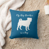 パグドッグパピーベビーシューア クッション (ブランケット)