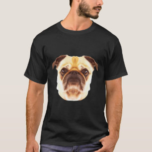 パグドッグフォト顔ポートレートアートクラシックTシャツ67 Tシャツ