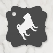 パグドッグベビーシャワーテーマパ男女兼用ピー フェイバータグ (正面)