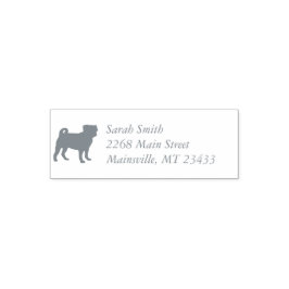 パグドッグベビーシャワーテーマ子犬男女兼用 セルフインキングスタンプ