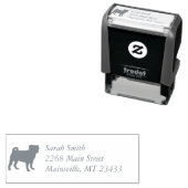 パグドッグベビーシャワーテーマ子犬男女兼用 セルフインキングスタンプ (インサイチュ)