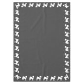 パグドッグベビーシャワーテーマ子犬男女兼用 テーブルクロス (正面)