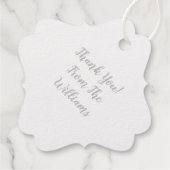 パグドッグベビーシャワーテーマ子犬男女兼用 フェイバータグ (裏面)