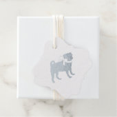 パグドッグベビーシャワーテーマ子犬男女兼用 フェイバータグ (箱)