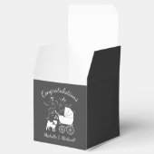 パグドッグベビーシャワーテーマ子犬男女兼用 フェイバーボックス (オープン)