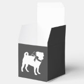 パグドッグベビーシャワーテーマ子犬男女兼用 フェイバーボックス (オープン)