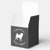 パグドッグベビーシャワーテーマ子犬男女兼用 フェイバーボックス (オープン)