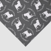 パグドッグベビーシャワーテーマ子犬男女兼用 薄葉紙 (詳細)