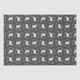 パグドッグベビーシャワーテーマ子犬男女兼用 薄葉紙