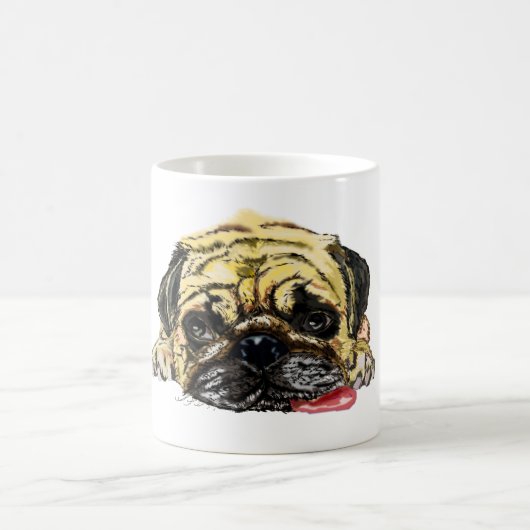 パグドッグマおもしろいグ コーヒーマグカップ (中央)
