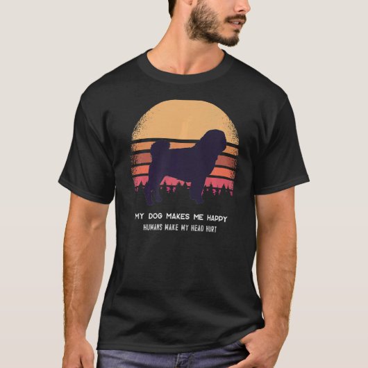 パグドッグレトロ8 Tシャツ (正面)