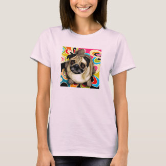 パグドッグレトロ Tシャツ