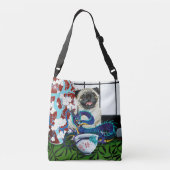 パグドッグ中国のドラゴン クロスボディバッグ (裏面)