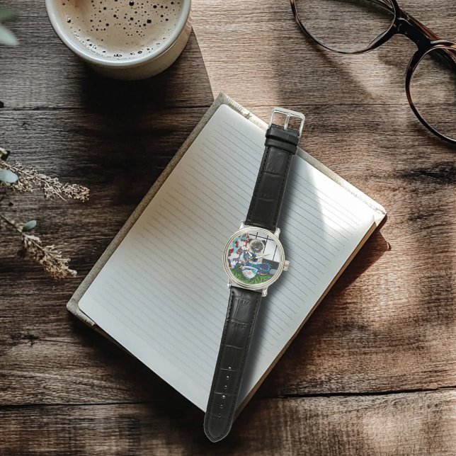 パグドッグ中国のドラゴン 腕時計 (クリエイターアップロード済み)